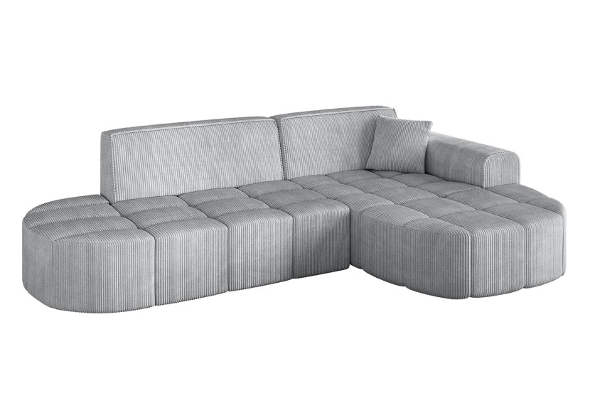 Narożnik prawostronny bez funkcji spania LIVO-L1 - 252x173x79,5 Szary 795907