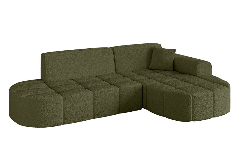 Narożnik prawostronny bez funkcji spania LIVO-L1 - 252x173x79,5 Zielony 795914