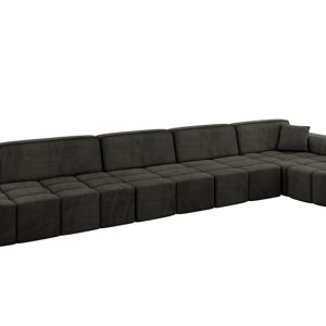 Narożnik prawostronny bez funkcji spania LIVO-L3 – 422x173x79,5 Czarny 796072