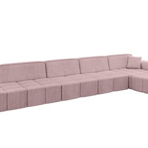 Narożnik prawostronny bez funkcji spania LIVO-L3 – 422x173x79,5 Różowy 796108