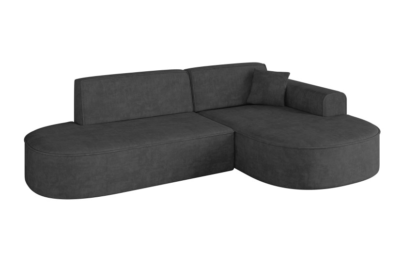 Narożnik prawostronny bez funkcji spania MARI-L1 243x171x79,5 Ciemnoszary 710677