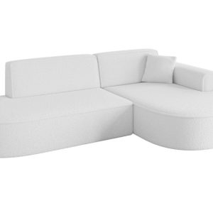 Narożnik prawostronny bez funkcji spania MARI-L1 243x171x79,5 cm Biały 525098 Narożnik prawostronny bez funkcji spania MARI-L1 243x171x79,5 cm Biały 525098