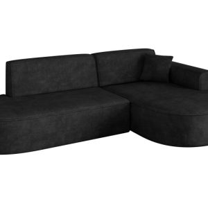 Narożnik prawostronny bez funkcji spania MARI-L1 243x171x79,5 cm Czarny 710620 Narożnik prawostronny bez funkcji spania MARI-L1 243x171x79,5 cm Czarny 710620