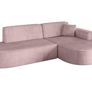 Narożnik prawostronny bez funkcji spania MARI-L1 243x171x79,5 cm Różowy 525016 Narożnik prawostronny bez funkcji spania MARI-L1 243x171x79,5 cm Różowy 525016