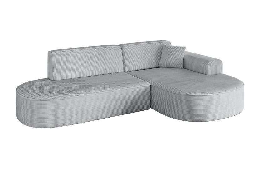 Narożnik prawostronny bez funkcji spania MARI-L1 243x171x79,5 cm Szary 525159