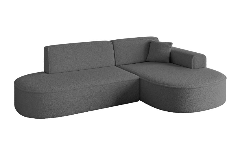 Narożnik prawostronny bez funkcji spania MARI-L1 243x171x79,5 cm Szary 525110