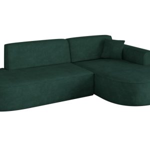 Narożnik prawostronny bez funkcji spania MARI-L1 243x171x79,5 cm Zielony 710623 Narożnik prawostronny bez funkcji spania MARI-L1 243x171x79,5 cm Zielony 710623