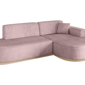 Narożnik prawostronny bez funkcji spania MARI-L1-v1 243x171x83 cm Różowy 729469 Narożnik prawostronny bez funkcji spania MARI-L1-v1 243x171x83 cm Różowy 729469