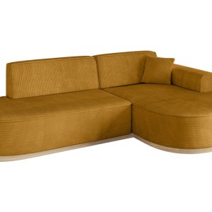 Narożnik prawostronny bez funkcji spania MARI-L1-v1 243x171x83 cm Żółty 729389 Narożnik prawostronny bez funkcji spania MARI-L1-v1 243x171x83 cm Żółty 729389