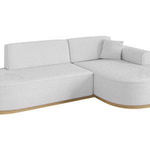 Narożnik prawostronny bez funkcji spania MARI-L1-v2 243x171x83 cm Biały 729246 Narożnik prawostronny bez funkcji spania MARI-L1-v2 243x171x83 cm Biały 729246