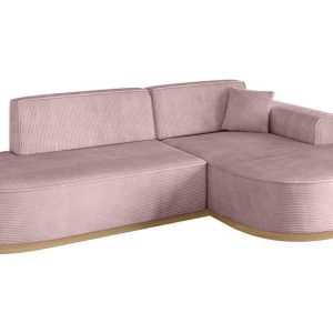 Narożnik prawostronny bez funkcji spania MARI-L1-v2 243x171x83 cm Różowy 729393 Narożnik prawostronny bez funkcji spania MARI-L1-v2 243x171x83 cm Różowy 729393