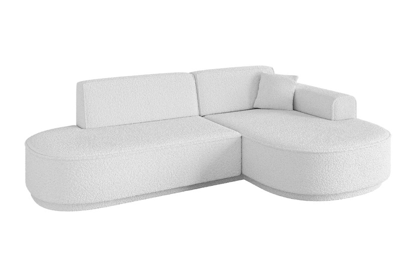Narożnik prawostronny bez funkcji spania MARI-L1-v3 243x171x83 cm Biały 769401