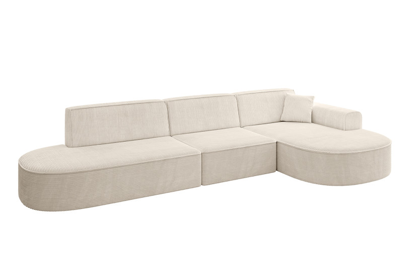 Narożnik prawostronny bez funkcji spania MARI-L2 328x171x79,5 cm Beżowy 525128