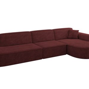 Narożnik prawostronny bez funkcji spania MARI-L2 328x171x79,5 cm Bordowy 710661 Narożnik prawostronny bez funkcji spania MARI-L2 328x171x79,5 cm Bordowy 710661
