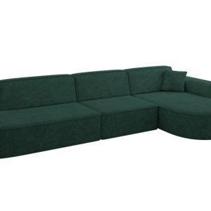 Narożnik prawostronny bez funkcji spania MARI-L2 328x171x79,5 cm Zielony 710636 Narożnik prawostronny bez funkcji spania MARI-L2 328x171x79,5 cm Zielony 710636