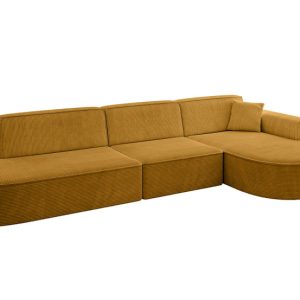 Narożnik prawostronny bez funkcji spania MARI-L2 328x171x79,5 cm Żółty 525002 Narożnik prawostronny bez funkcji spania MARI-L2 328x171x79,5 cm Żółty 525002