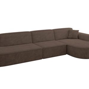 Narożnik prawostronny bez funkcji spania MARI-L2 328x171x79,5cm Brązowy 710643 Narożnik prawostronny bez funkcji spania MARI-L2 328x171x79,5cm Brązowy 710643