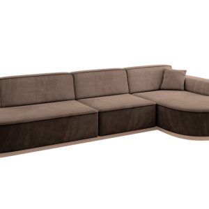 Narożnik prawostronny bez funkcji spania MARI-L2-v1 328x171x83cm Brązowy 729345 Narożnik prawostronny bez funkcji spania MARI-L2-v1 328x171x83cm Brązowy 729345