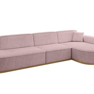 Narożnik prawostronny bez funkcji spania MARI-L2-v2 328x171x83 cm Różowy 729240 Narożnik prawostronny bez funkcji spania MARI-L2-v2 328x171x83 cm Różowy 729240