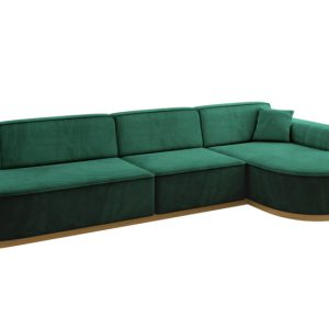 Narożnik prawostronny bez funkcji spania MARI-L2-v2 328x171x83 cm Zielony 729495 Narożnik prawostronny bez funkcji spania MARI-L2-v2 328x171x83 cm Zielony 729495