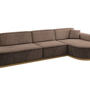 Narożnik prawostronny bez funkcji spania MARI-L2-v2 328x171x83cm Brązowy 729420 Narożnik prawostronny bez funkcji spania MARI-L2-v2 328x171x83cm Brązowy 729420