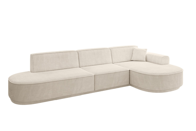 Narożnik prawostronny bez funkcji spania MARI-L2-v3 328x171x83 cm Beżowy 769460