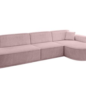 Narożnik prawostronny bez funkcji spania MARI-L2-v3 328x171x83 cm Różowy 769424 Narożnik prawostronny bez funkcji spania MARI-L2-v3 328x171x83 cm Różowy 769424