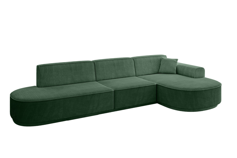 Narożnik prawostronny bez funkcji spania MARI-L2-v3 328x171x83 cm Zielony 769504