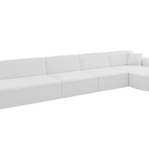 Narożnik prawostronny bez funkcji spania MARI-L3 413x171x79,5 cm Biały 525015 Narożnik prawostronny bez funkcji spania MARI-L3 413x171x79,5 cm Biały 525015
