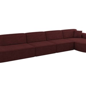 Narożnik prawostronny bez funkcji spania MARI-L3 413x171x79,5 cm Bordowy 710656 Narożnik prawostronny bez funkcji spania MARI-L3 413x171x79,5 cm Bordowy 710656