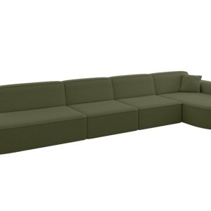 Narożnik prawostronny bez funkcji spania MARI-L3 413x171x79,5 cm Zielony 525140 Narożnik prawostronny bez funkcji spania MARI-L3 413x171x79,5 cm Zielony 525140