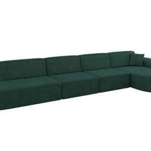 Narożnik prawostronny bez funkcji spania MARI-L3 413x171x79,5 cm Zielony 710634 Narożnik prawostronny bez funkcji spania MARI-L3 413x171x79,5 cm Zielony 710634