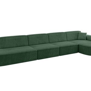 Narożnik prawostronny bez funkcji spania MARI-L3 413x171x79,5 cm Zielony 525010 Narożnik prawostronny bez funkcji spania MARI-L3 413x171x79,5 cm Zielony 525010