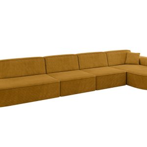 Narożnik prawostronny bez funkcji spania MARI-L3 413x171x79,5 cm Żółty 525004 Narożnik prawostronny bez funkcji spania MARI-L3 413x171x79,5 cm Żółty 525004