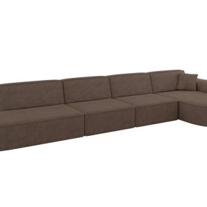 Narożnik prawostronny bez funkcji spania MARI-L3 413x171x79,5cm Brązowy 710621 Narożnik prawostronny bez funkcji spania MARI-L3 413x171x79,5cm Brązowy 710621
