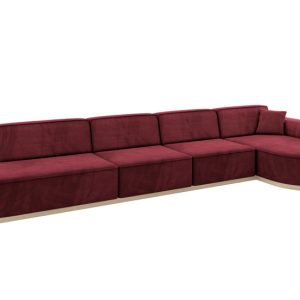 Narożnik prawostronny bez funkcji spania MARI-L3-v1 413x171x83 cm Bordowy 729286 Narożnik prawostronny bez funkcji spania MARI-L3-v1 413x171x83 cm Bordowy 729286