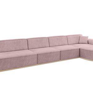 Narożnik prawostronny bez funkcji spania MARI-L3-v1 413x171x83 cm Różowy 729231 Narożnik prawostronny bez funkcji spania MARI-L3-v1 413x171x83 cm Różowy 729231
