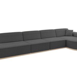 Narożnik prawostronny bez funkcji spania MARI-L3-v1 413x171x83 cm Szary 729422 Narożnik prawostronny bez funkcji spania MARI-L3-v1 413x171x83 cm Szary 729422