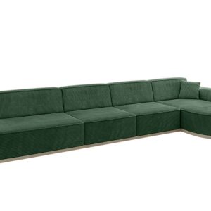 Narożnik prawostronny bez funkcji spania MARI-L3-v1 413x171x83 cm Zielony 729443 Narożnik prawostronny bez funkcji spania MARI-L3-v1 413x171x83 cm Zielony 729443