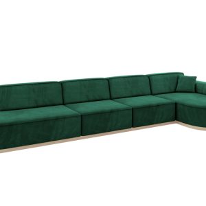 Narożnik prawostronny bez funkcji spania MARI-L3-v1 413x171x83 cm Zielony 729444 Narożnik prawostronny bez funkcji spania MARI-L3-v1 413x171x83 cm Zielony 729444