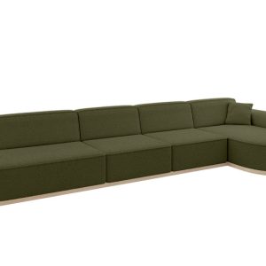 Narożnik prawostronny bez funkcji spania MARI-L3-v1 413x171x83 cm Zielony 729391 Narożnik prawostronny bez funkcji spania MARI-L3-v1 413x171x83 cm Zielony 729391