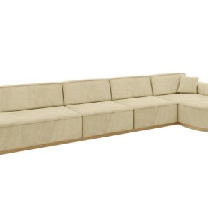 Narożnik prawostronny bez funkcji spania MARI-L3-v2 413x171x83 cm Beżowy 729332 Narożnik prawostronny bez funkcji spania MARI-L3-v2 413x171x83 cm Beżowy 729332