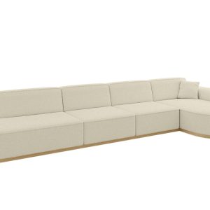 Narożnik prawostronny bez funkcji spania MARI-L3-v2 413x171x83 cm Beżowy 729274 Narożnik prawostronny bez funkcji spania MARI-L3-v2 413x171x83 cm Beżowy 729274