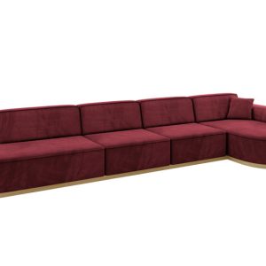 Narożnik prawostronny bez funkcji spania MARI-L3-v2 413x171x83 cm Bordowy 729385 Narożnik prawostronny bez funkcji spania MARI-L3-v2 413x171x83 cm Bordowy 729385