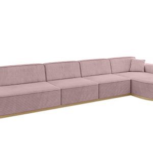 Narożnik prawostronny bez funkcji spania MARI-L3-v2 413x171x83 cm Różowy 729214 Narożnik prawostronny bez funkcji spania MARI-L3-v2 413x171x83 cm Różowy 729214