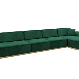 Narożnik prawostronny bez funkcji spania MARI-L3-v2 413x171x83 cm Zielony 729397 Narożnik prawostronny bez funkcji spania MARI-L3-v2 413x171x83 cm Zielony 729397