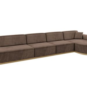 Narożnik prawostronny bez funkcji spania MARI-L3-v2 413x171x83cm Brązowy 729456 Narożnik prawostronny bez funkcji spania MARI-L3-v2 413x171x83cm Brązowy 729456