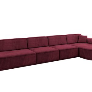 Narożnik prawostronny bez funkcji spania MARI-L3-v3 413x171x83 cm Bordowy 769368 Narożnik prawostronny bez funkcji spania MARI-L3-v3 413x171x83 cm Bordowy 769368