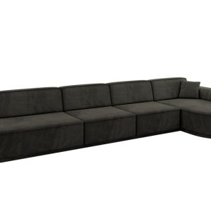 Narożnik prawostronny bez funkcji spania MARI-L3-v3 413x171x83 cm Czarny 769399 Narożnik prawostronny bez funkcji spania MARI-L3-v3 413x171x83 cm Czarny 769399