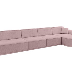 Narożnik prawostronny bez funkcji spania MARI-L3-v3 413x171x83 cm Różowy 769486 Narożnik prawostronny bez funkcji spania MARI-L3-v3 413x171x83 cm Różowy 769486